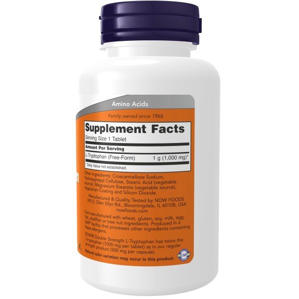 Now Foods Tryptophan 1,000 mg Fast Acting 60 Tablet