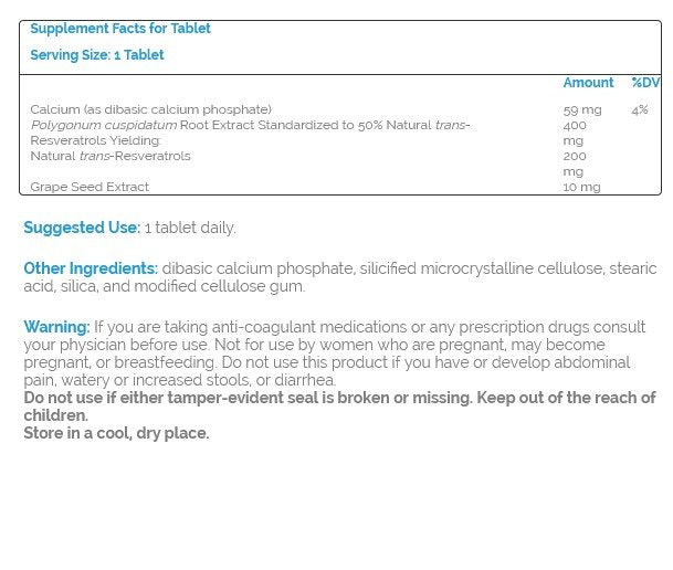 Source Naturals, Inc. Resveratrol 200 60 Tablet