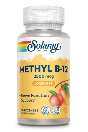 Solaray Methyl B12 Mango Peach Lozenges 60 Lozenge