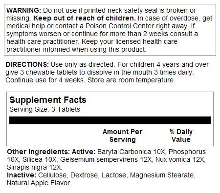 NaturalCare A+ Attention 125 Chewable