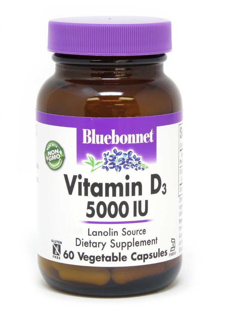 Bluebonnet Vitamin D3 5000 IU 60 VegCap