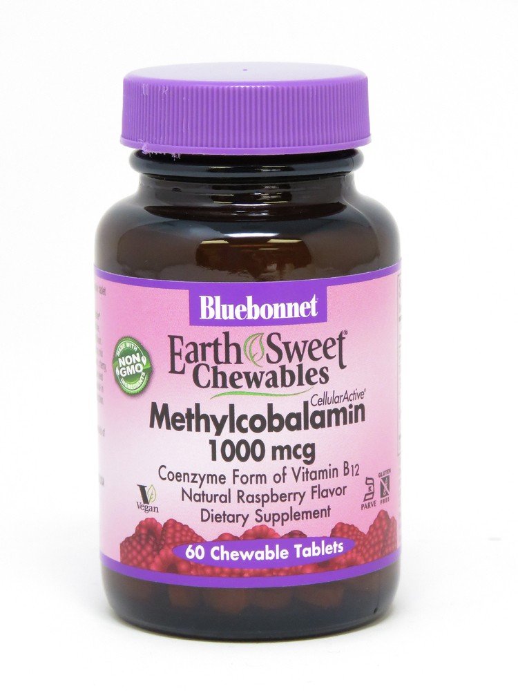 Bluebonnet Earth Sweet Chewable Methylcobalamin 1000mcg 60 Chewable