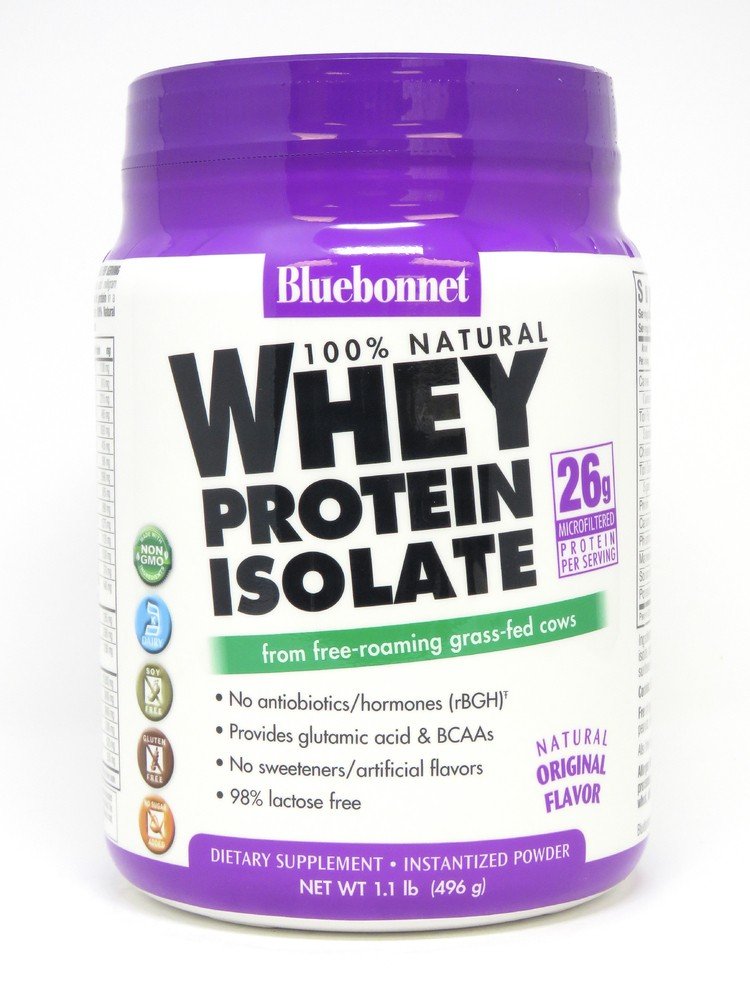 Bluebonnet Whey Protein Isolate Original 1.1 lbs Powder