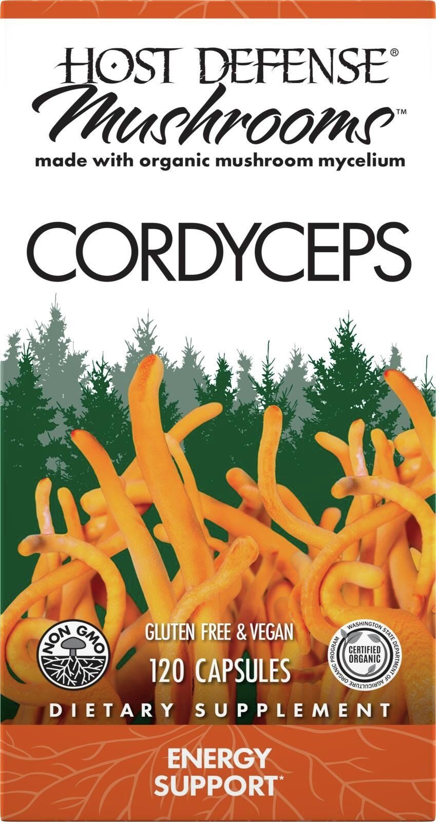 Fungi Perfecti/Host Defense Cordyceps 120 Capsule