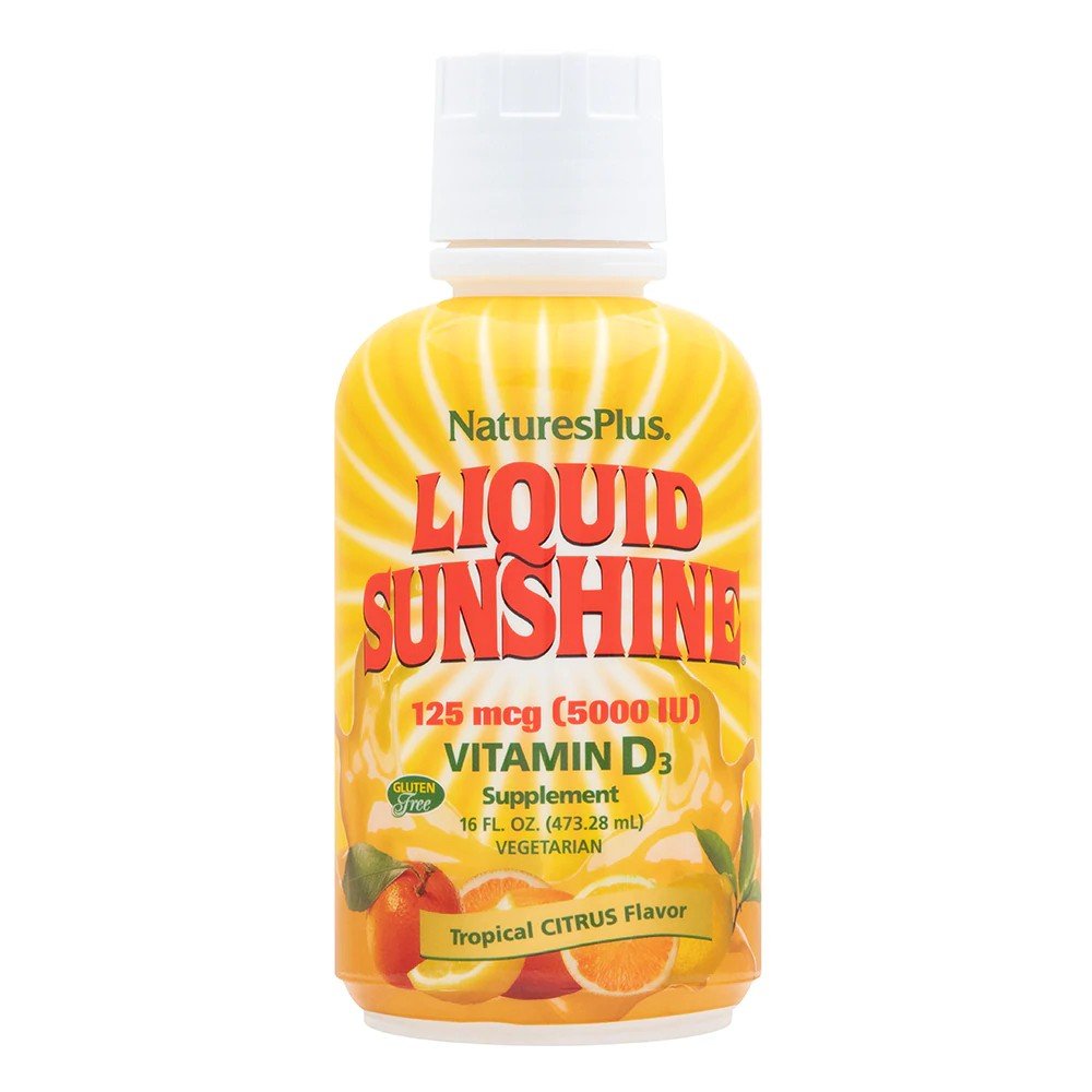 Nature&#39;s Plus Liquid Sunshine Vitamin D3 5000 IU 16 oz Liquid