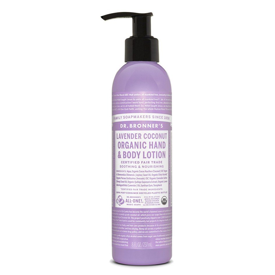 Dr. Bronner's Organic Lotion Lavender Coconut 8 oz Lotion