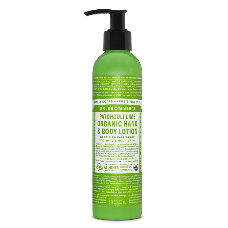 Dr. Bronner's Organic Lotion Patchouli Lime 8 oz Lotion