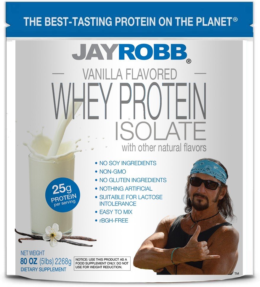 Jay Robb Whey Protein Isolate Vanilla 80 oz Powder