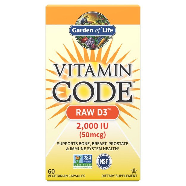 Garden of Life Vitamin Code RAW D3 2000 IU 60 Capsule