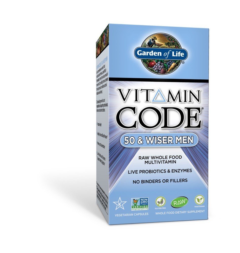 Garden of Life Vitamin Code 50 &amp; Wiser Men&#39;s Multi 240 VegCap