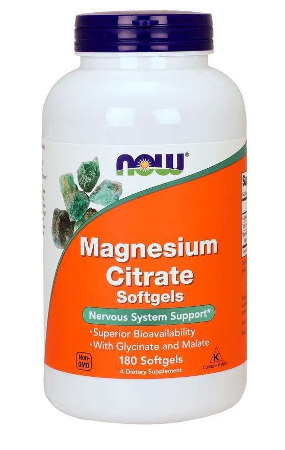 Now Foods Magnesium Citrate 180 Softgel