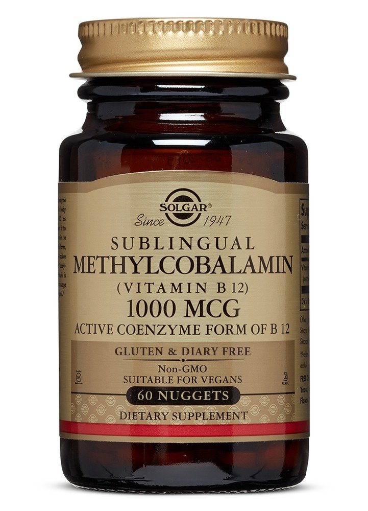 Solgar Methylcobalamin (Vitamin B12) 1000 mcg 60 Nugget