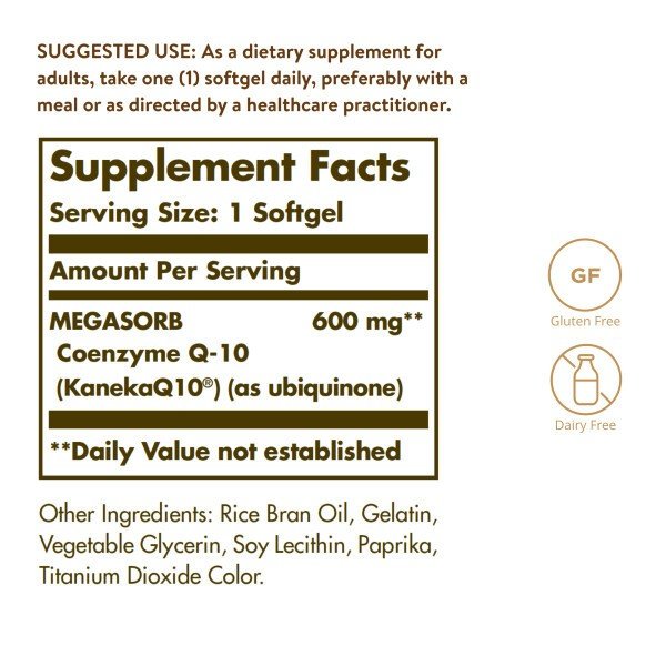 Solgar Megasorb CoQ-10 600 mg 30 Softgel