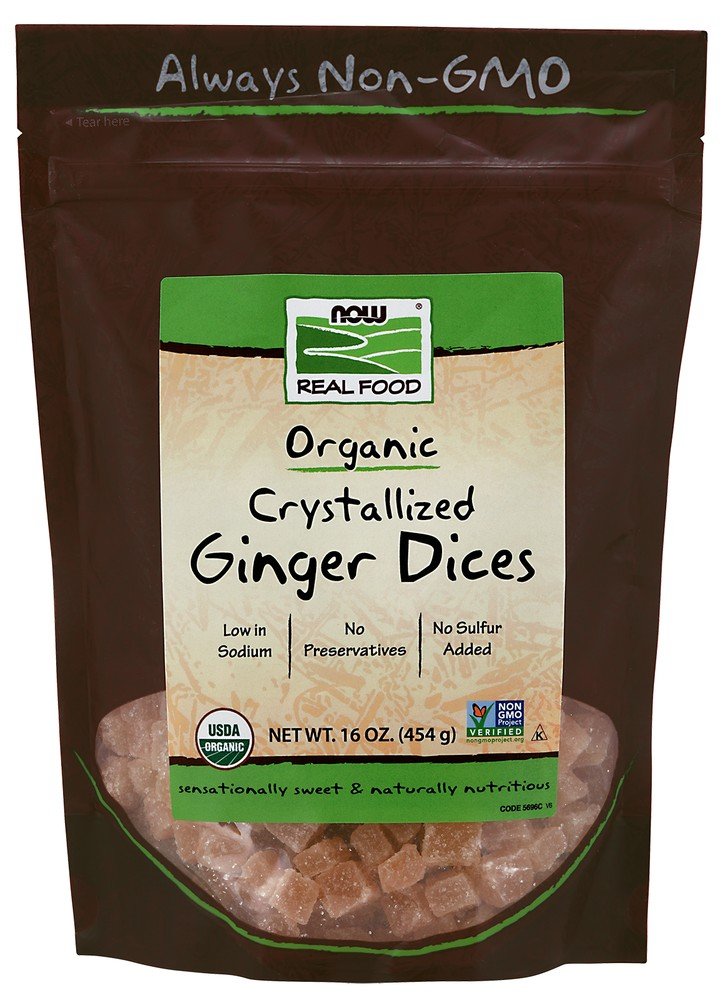 Now Foods Ginger Dices 1 lbs Bag