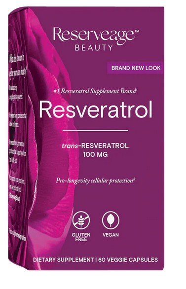 Reserveage Resveratrol 100mg 60 VegCap