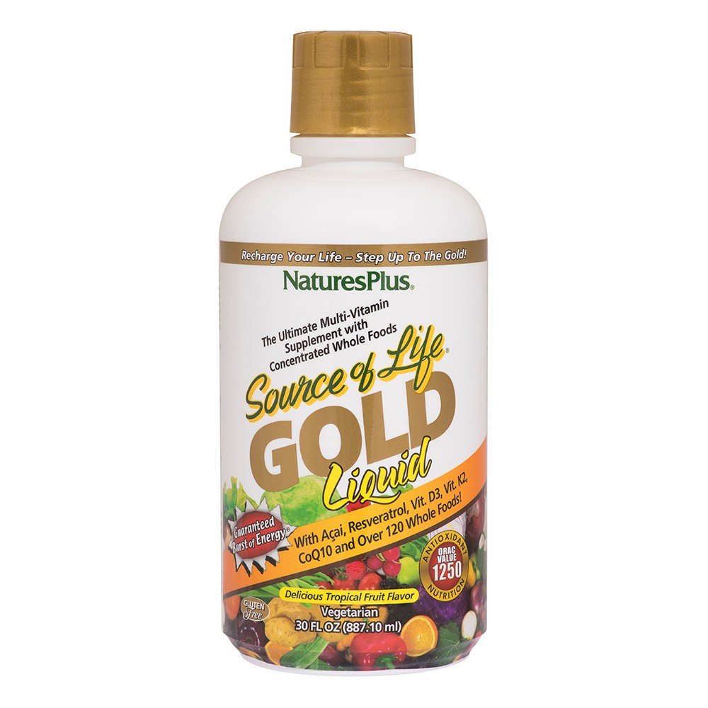 Nature&#39;s Plus Source of Life Gold Liquid Tropical Fruit 30 oz Liquid
