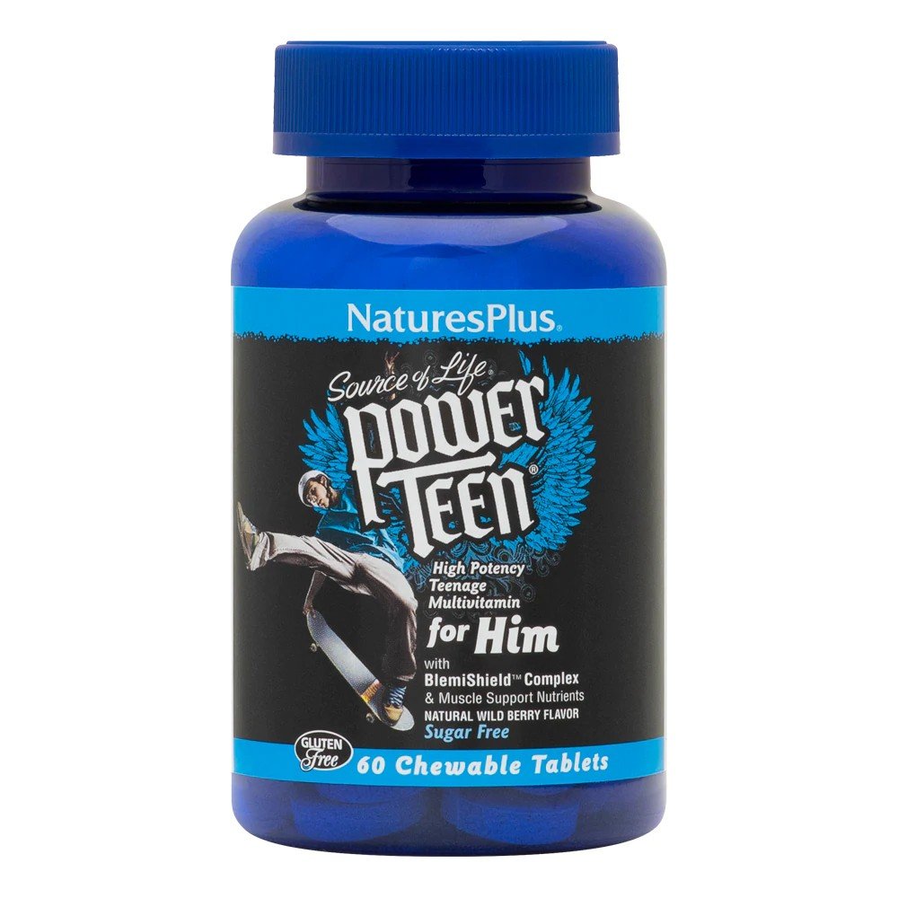 Nature&#39;s Plus Power Teen For Him Multi 60 Chewable