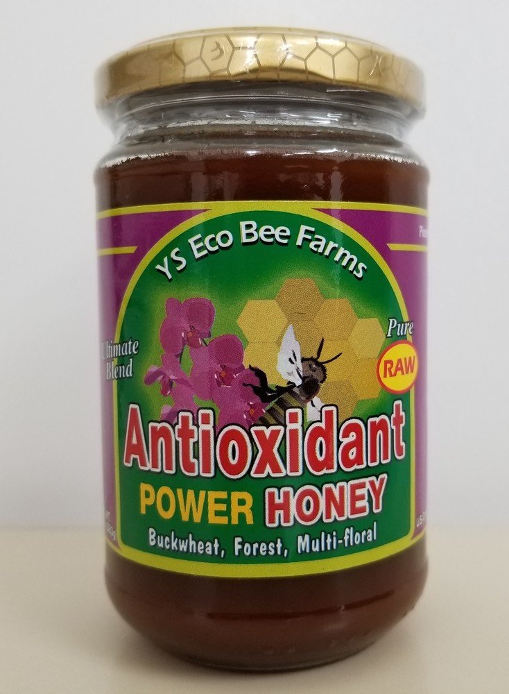 YS Eco Bee Farms Raw Antioxidant Power Honey 13 oz Paste