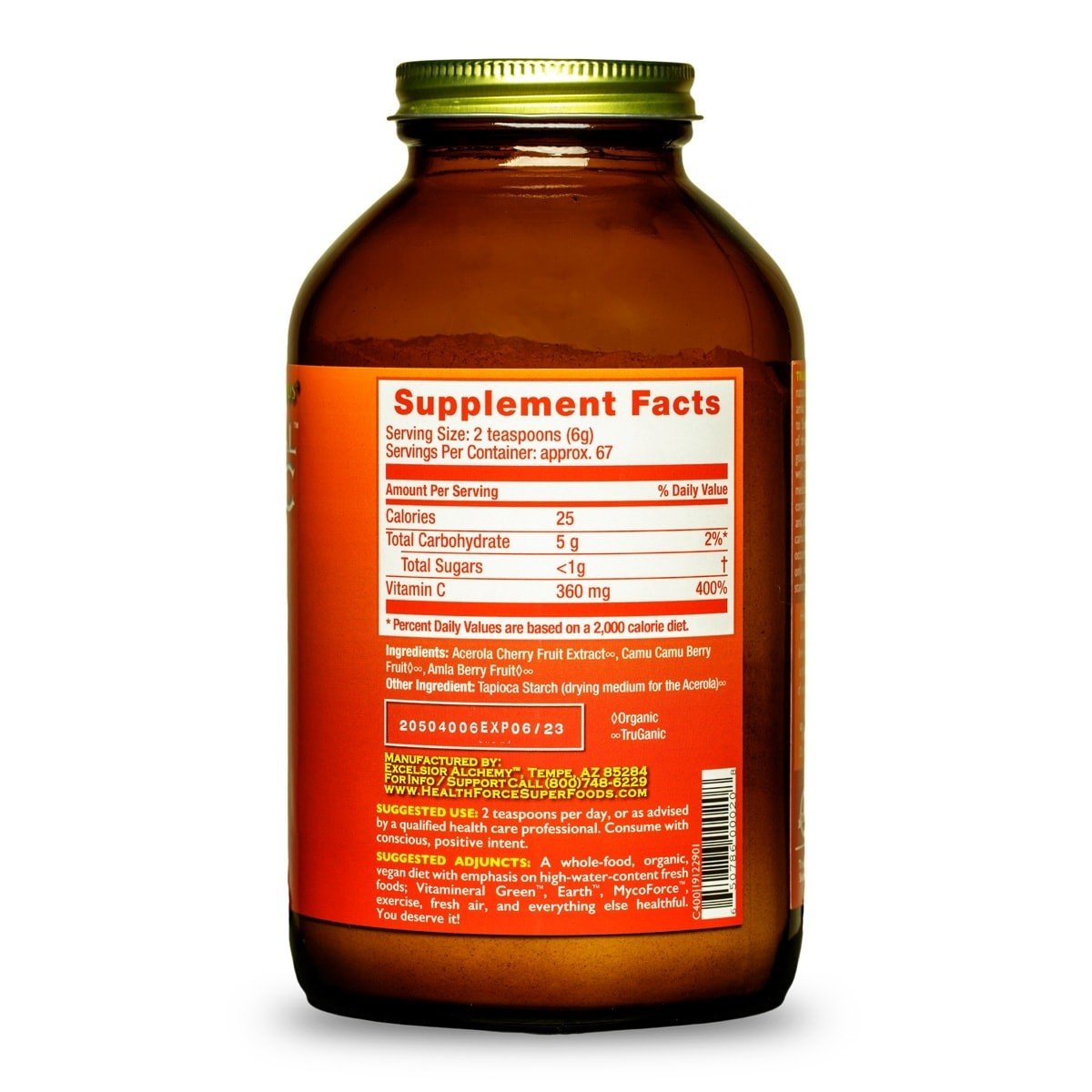 HealthForce Superfoods Truly Natural Vitamin C 400 g Powder