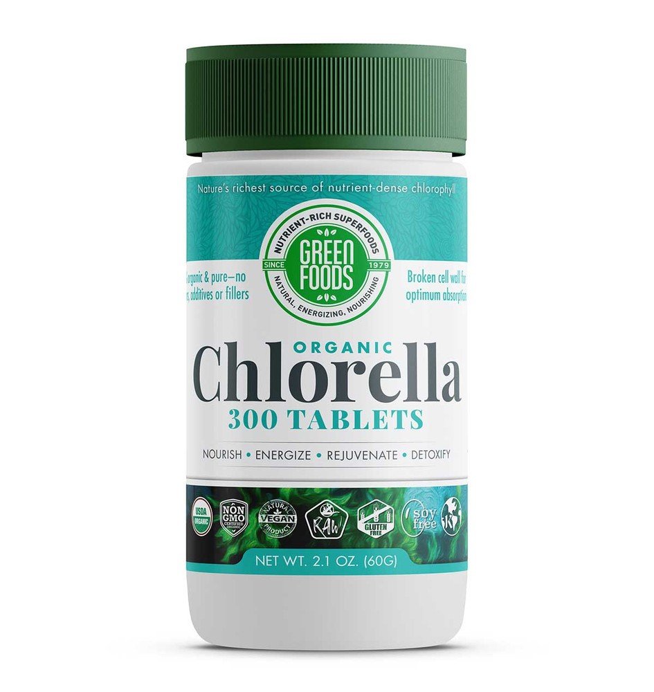 Green Foods Organic Chlorella 200mg 300 Tablet