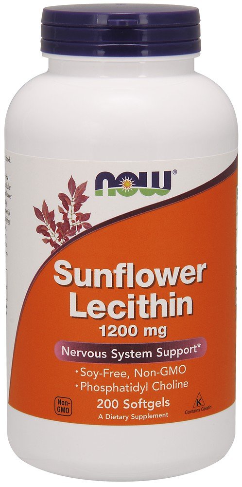 Now Foods Sunflower Lecithin 1200mg 200 Softgel