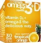Coromega Omega 3 + D Squeeze Tropical Orange 30 Packet
