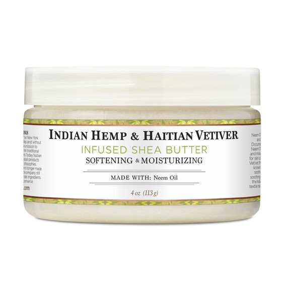 Nubian Heritage Indian Hemp & Haitian Vetiver Infused Shea Butter 4 oz Cream