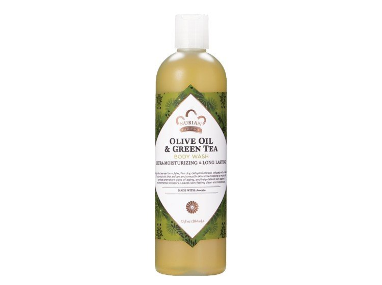 Nubian Heritage Olive Butter & Green Tea Body Wash 13 oz Liquid