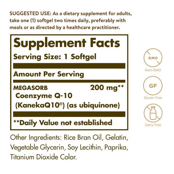 Solgar Megasorb CoQ-10 200mg 60 Softgel