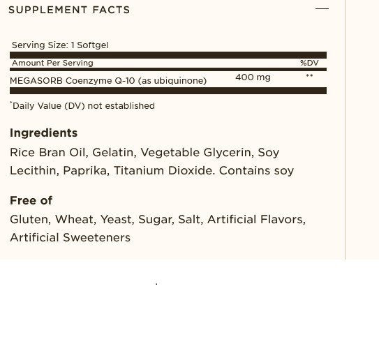 Solgar Megasorb CoQ-10 400mg 60 Softgel