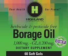 Highland Laboratories Borage Oil 60 Softgel