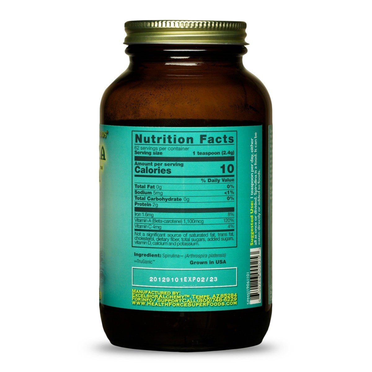 HealthForce Superfoods Spirulina Manna 5.25 oz Powder