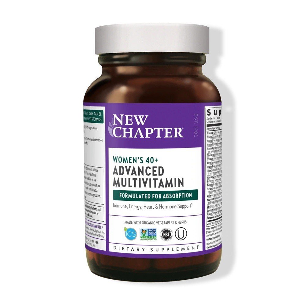 Women's 40+ Advanced Multivitamin | New Chapter | Immune Support | Energy Support | Heart Support | Hormone Support | Non GMO | NSF Certified Gluten Free | Dietary Supplement | 96 Tablets | VitaminLife