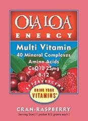 OLA LOA Energy Multi Cran Raspberry Travel Pack 5 g Packet