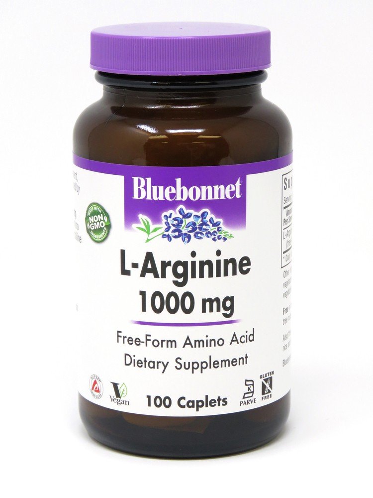 Bluebonnet L-Arginine 1000mg 100 Caplet