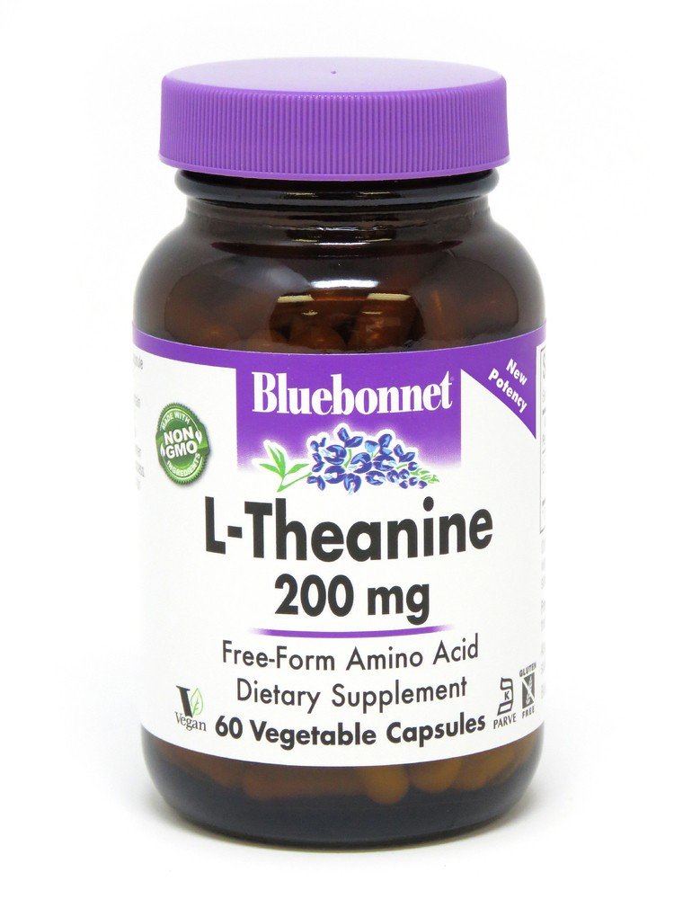 Bluebonnet L-Theanine 200 mg 60 VegCap