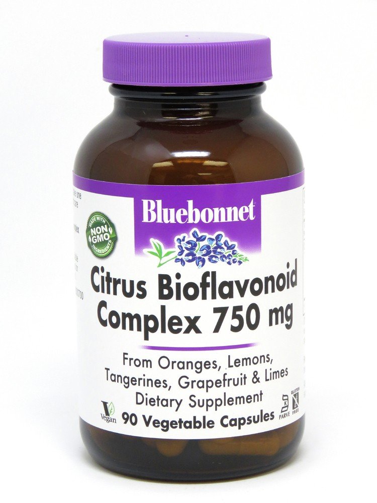 Citrus Bioflavonoid Complex | Bluebonnet | From Oranges, Lemons, Tangerines, Grapefruit, & Limes | Vegan | Non GMO | Gluten Free | Dietary Supplement | 90 VegCaps | Capsules | VitaminLife