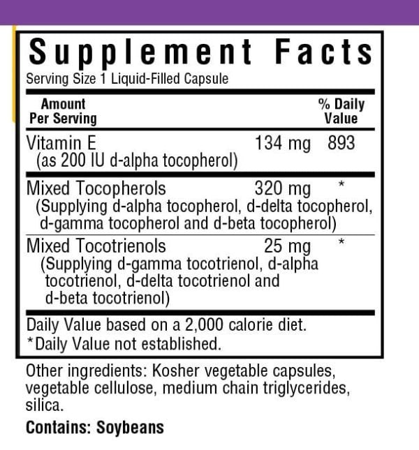 Bluebonnet Full Spectrum Vitamin E Complex 60 VegCap