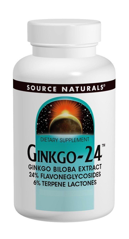 Source Naturals, Inc. Ginkgo 24 Biloba Extract 40mg 120 Tablet