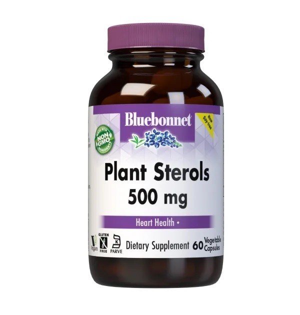 500 milligrams Plant Sterols | Bluebonnet | Heart Health | Vegan | Gluten Free | Non GMO | Dietary Supplement | 60 VegCaps | VitaminLife