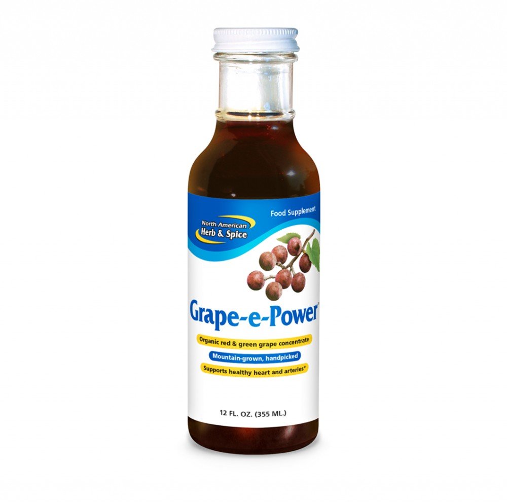 North American Herb &amp; Spice Grape E Power 12 oz Liquid