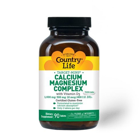 Country Life Calcium Magnesium with Vitamin D3 90 Tablet