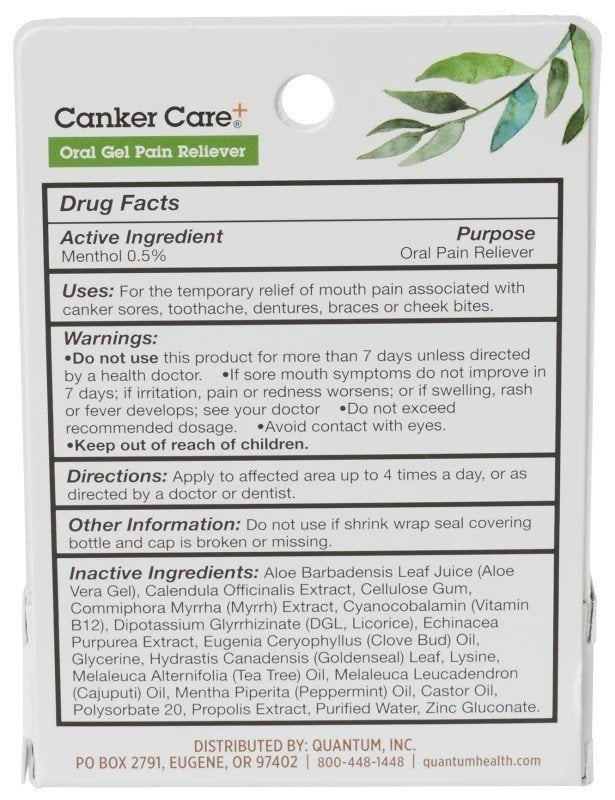 Quantum Health Canker Care+ 0.33 oz Gel