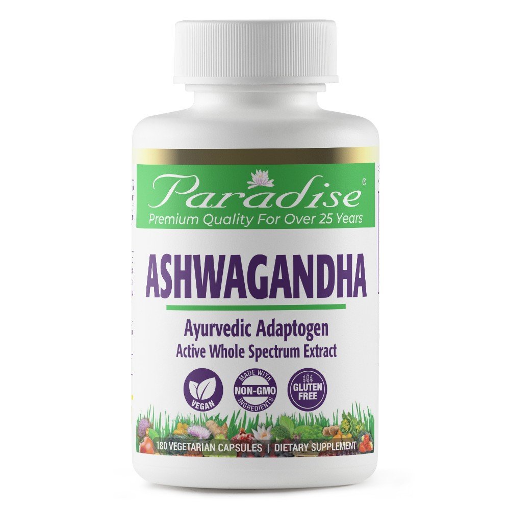 Paradise Herbs Ashwagandha Organic 180 VegCap