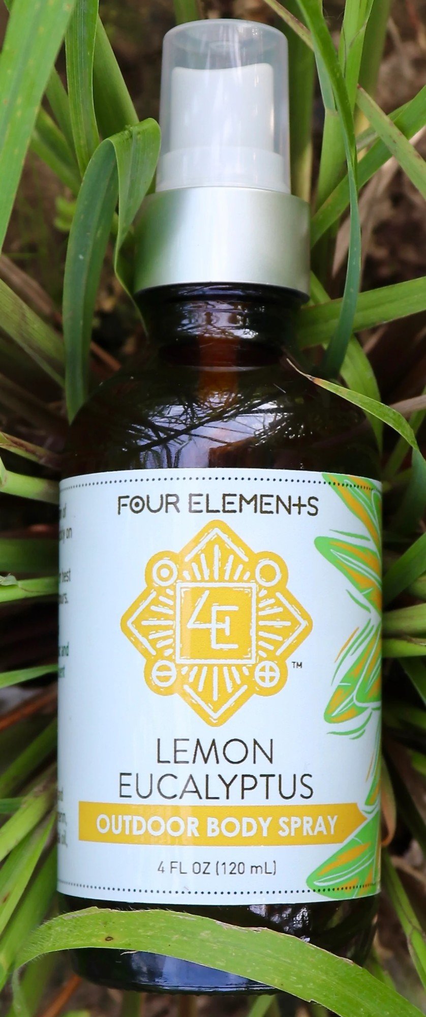 Four Elements Organic Herbals Lemon Eucalyptus Outdoor Body Spray 4 oz Spray