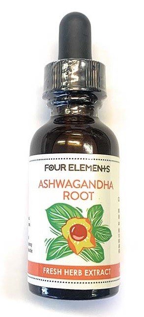 Four Elements Organic Herbals Ashwagandha Tincture 1 oz Liquid