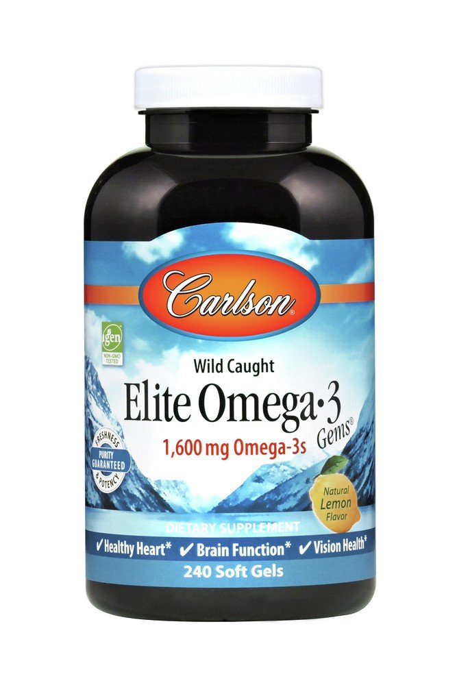 Carlson Laboratories Elite Omega-3 Gems 240 Softgel