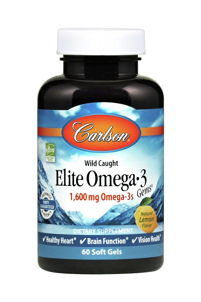 Carlson Laboratories Elite Omega-3 Gems 60 Softgel