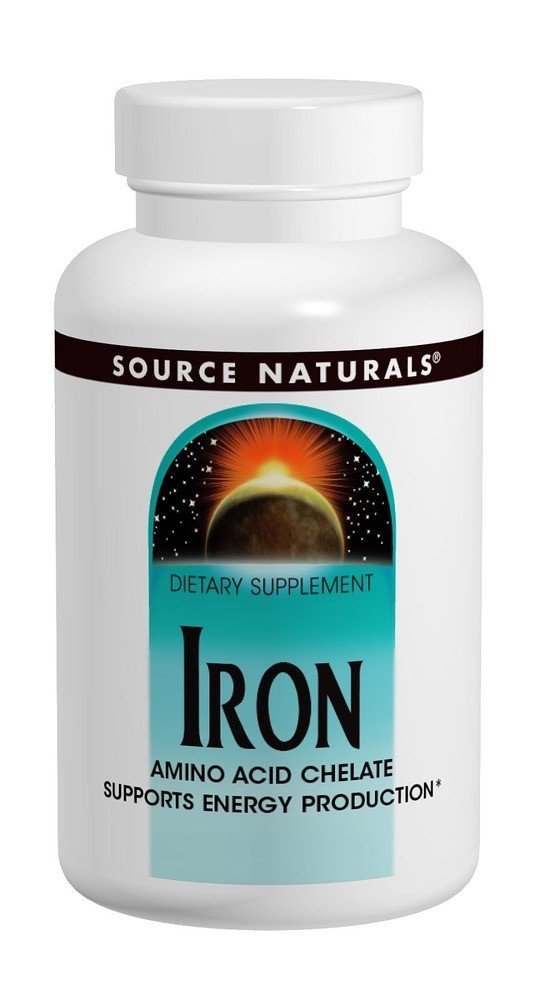Source Naturals, Inc. Iron Chelate 25mg 100 Tablet