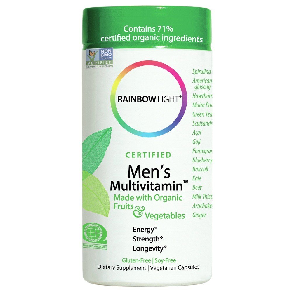 Rainbow Light Mens Organic Multivitamin 120 Capsule